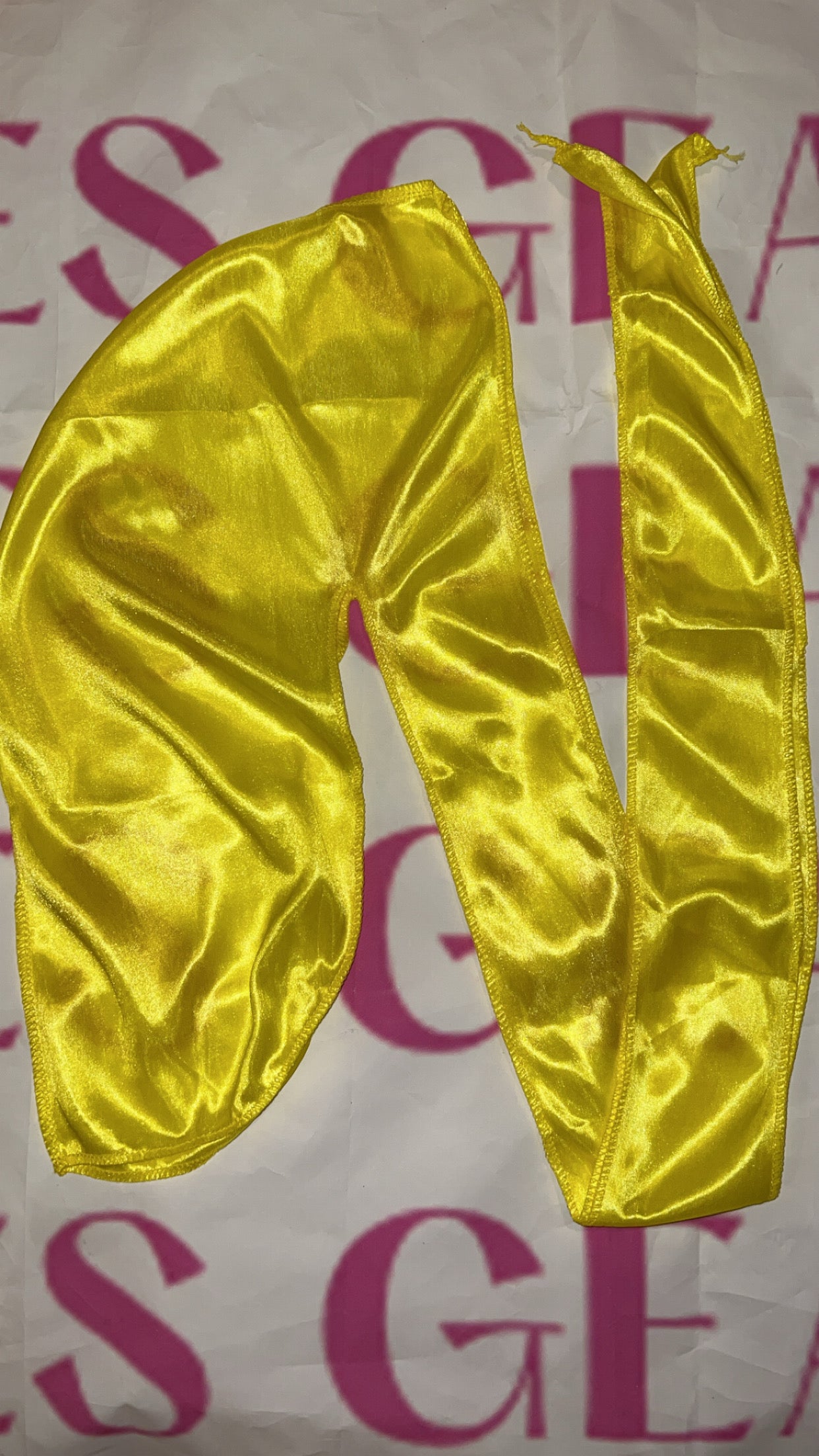 Yellow Silk Durag
