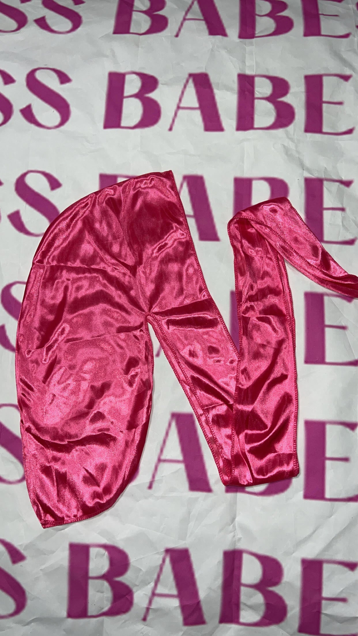 Dark Pink Silk Durag